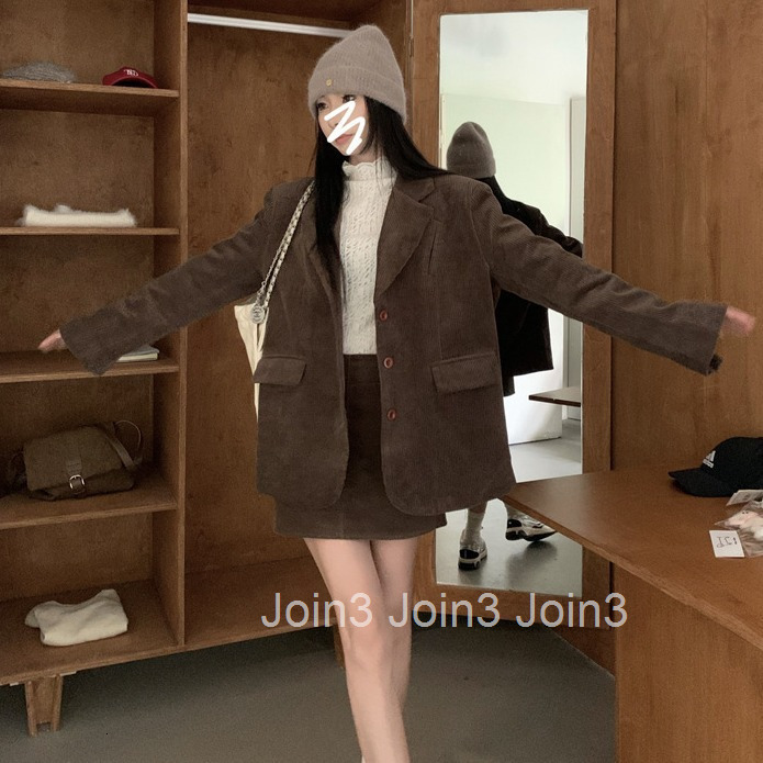 Winter New Style Socialite Womens High-end Quilted Thick Blazer Coat Womens Mid-length Overcoat