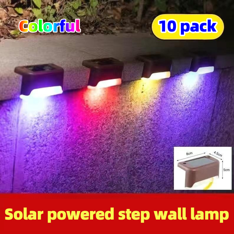 Solar Outdoor Waterproof Courtyard Villa Fence Landscape Decoration Stair Railing Step Wall Light