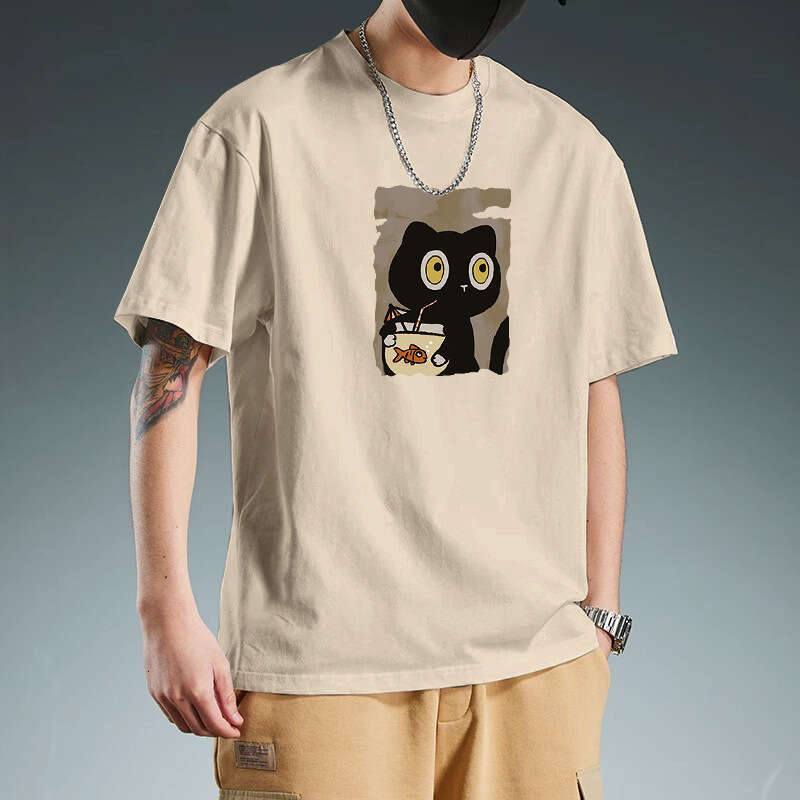 Designer T Shirt 2025 New Pure Cotton Short Sleeve T-Shirt For Men Summer Trendy Brand INS Loose Round Neck Cartoon Japanese Style Couple Top Graphic 
