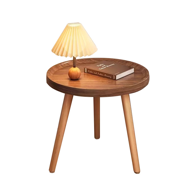 M7295 Living room small apartment balcony solid wood small round table mini bedside table small table