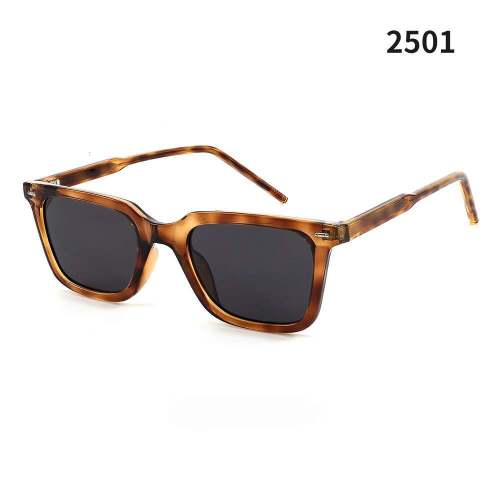 DHsunglasses TR90 KG Series Sunglasses - UV400 Polarized, Trendy Polygon Frame, Punk & Hiphop Style for Men/Women (KG2501-Tortoise)