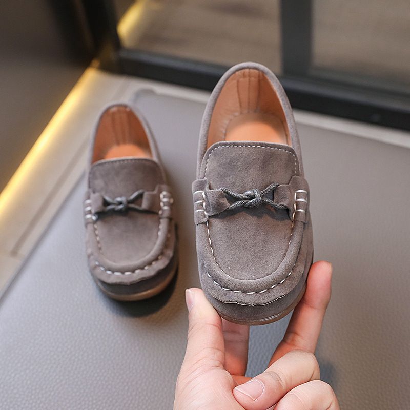 Children Loafers Shoes Boys Girls Casual Shoes Soft Comfortable Littlesprouts Kids Suede Loafers Toddler Flats Casual Boat Shoes Size US5.5C-US4Y 0001