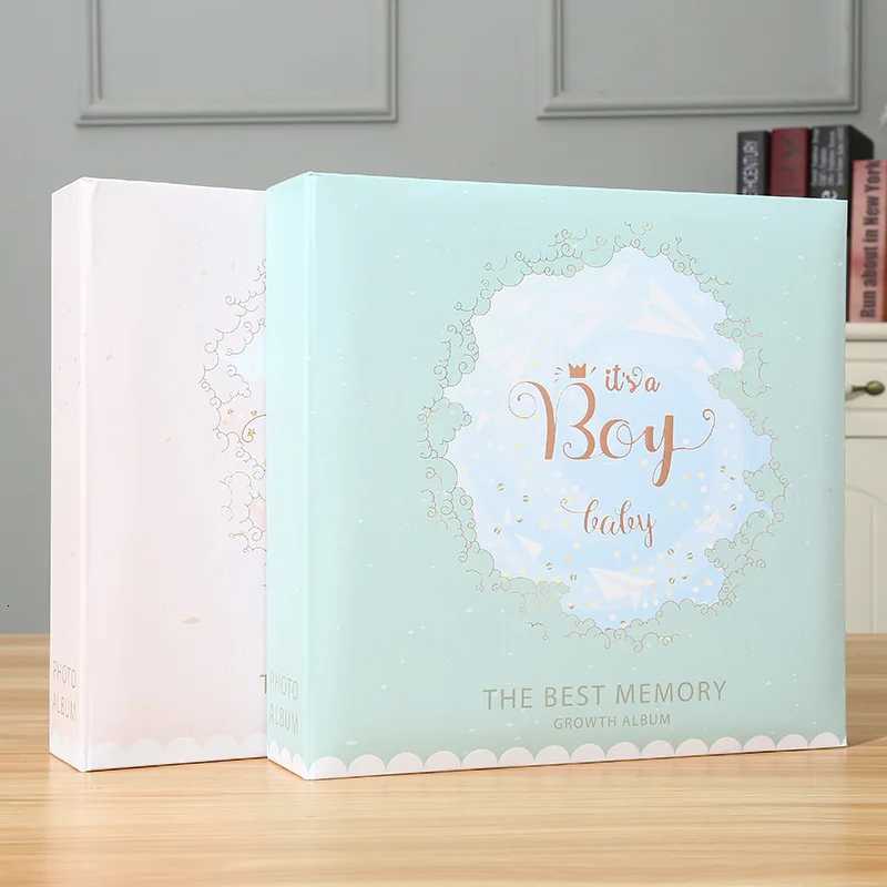 6-inch Photo Album Writable Collection of Children Baby Growth Photos 200pcs High-capacity Hard Shell Paper Interleaf Albums Z250729