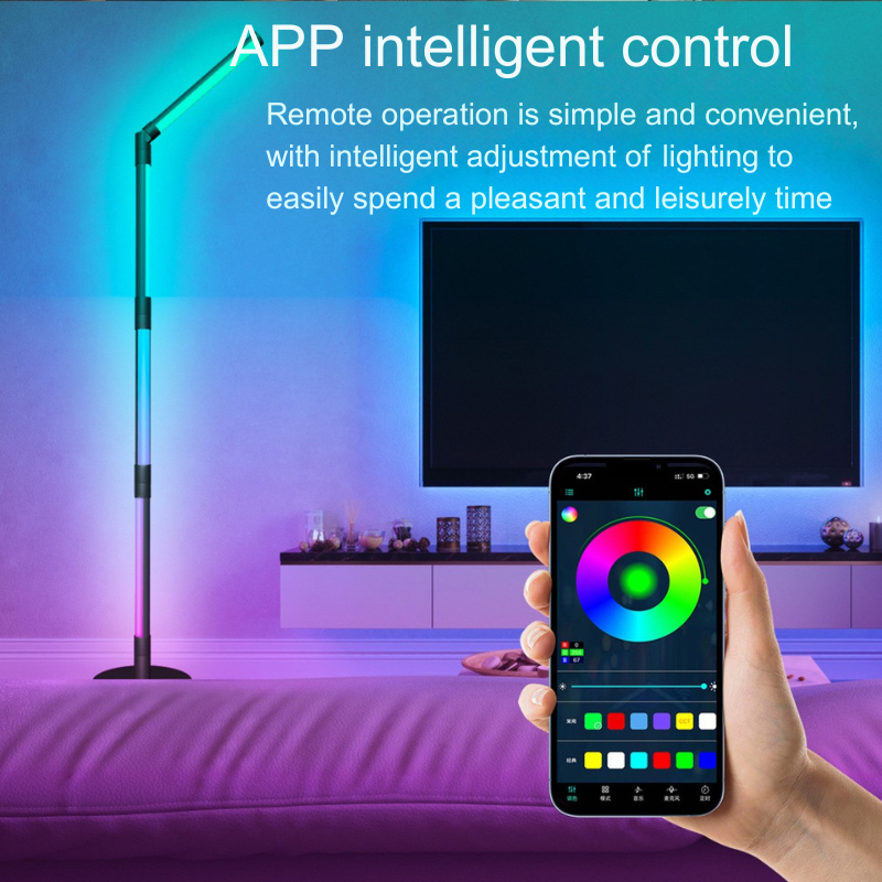 Adjustable Angle 4-Segmented Ceiling Pendant with RGB LEDs & Full Rotation----HCP205