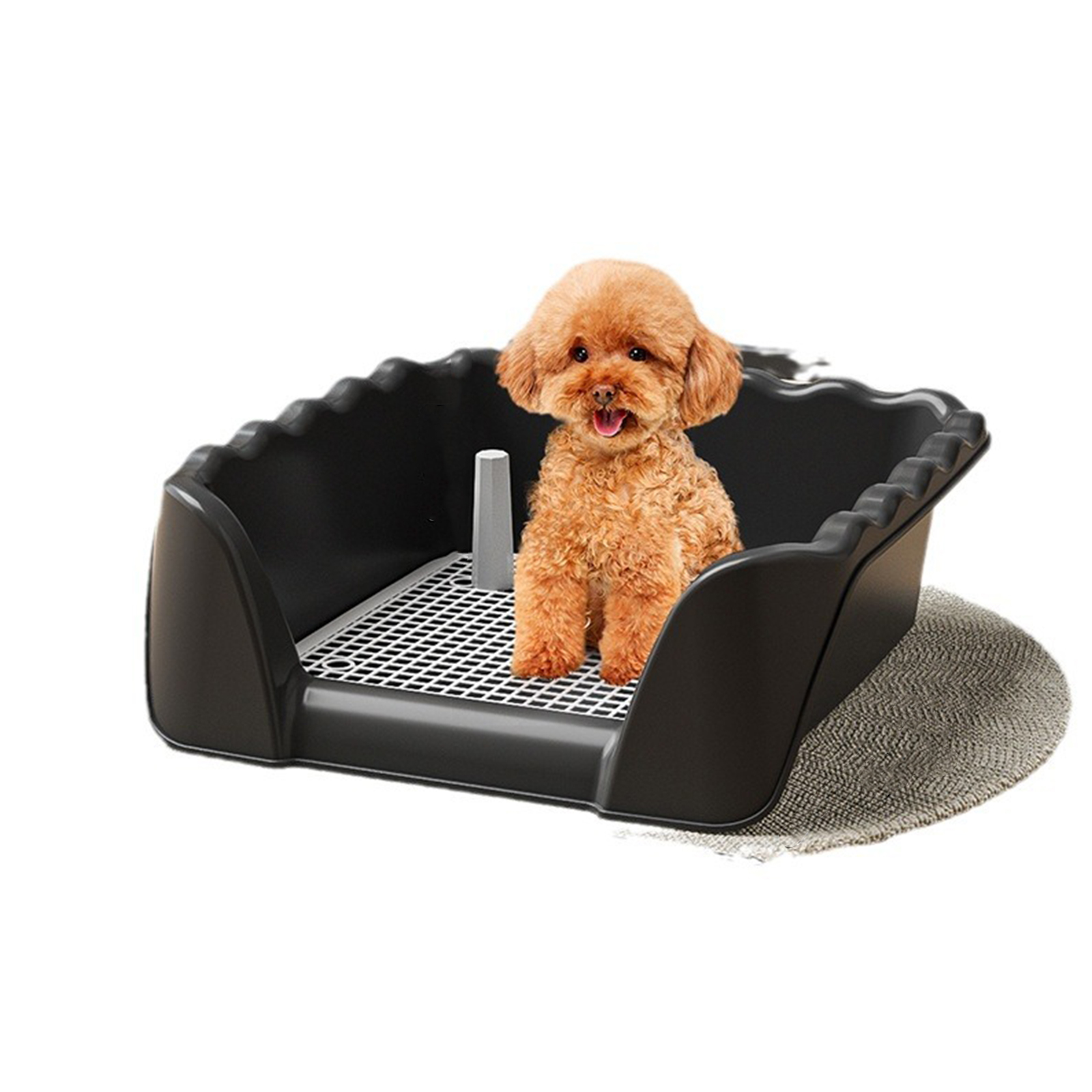 Dog toilet medium-sized large oversized dog urinal defecation toilet induced use of toilet anti stepping