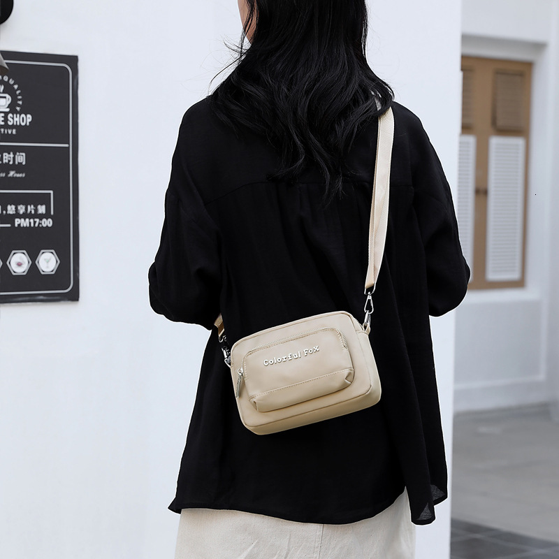 Colorful Fox Summer New Women's Shoulder Fashion Simple Multi-layer Casual Versatile Phone Crossbody Bag ddmymoon