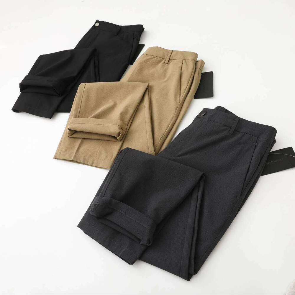 Lulu ABC Outdoor Breathable Hole Men's Women's Casual Thin Spring Summer Straight Leg Pants Leisure Trousers