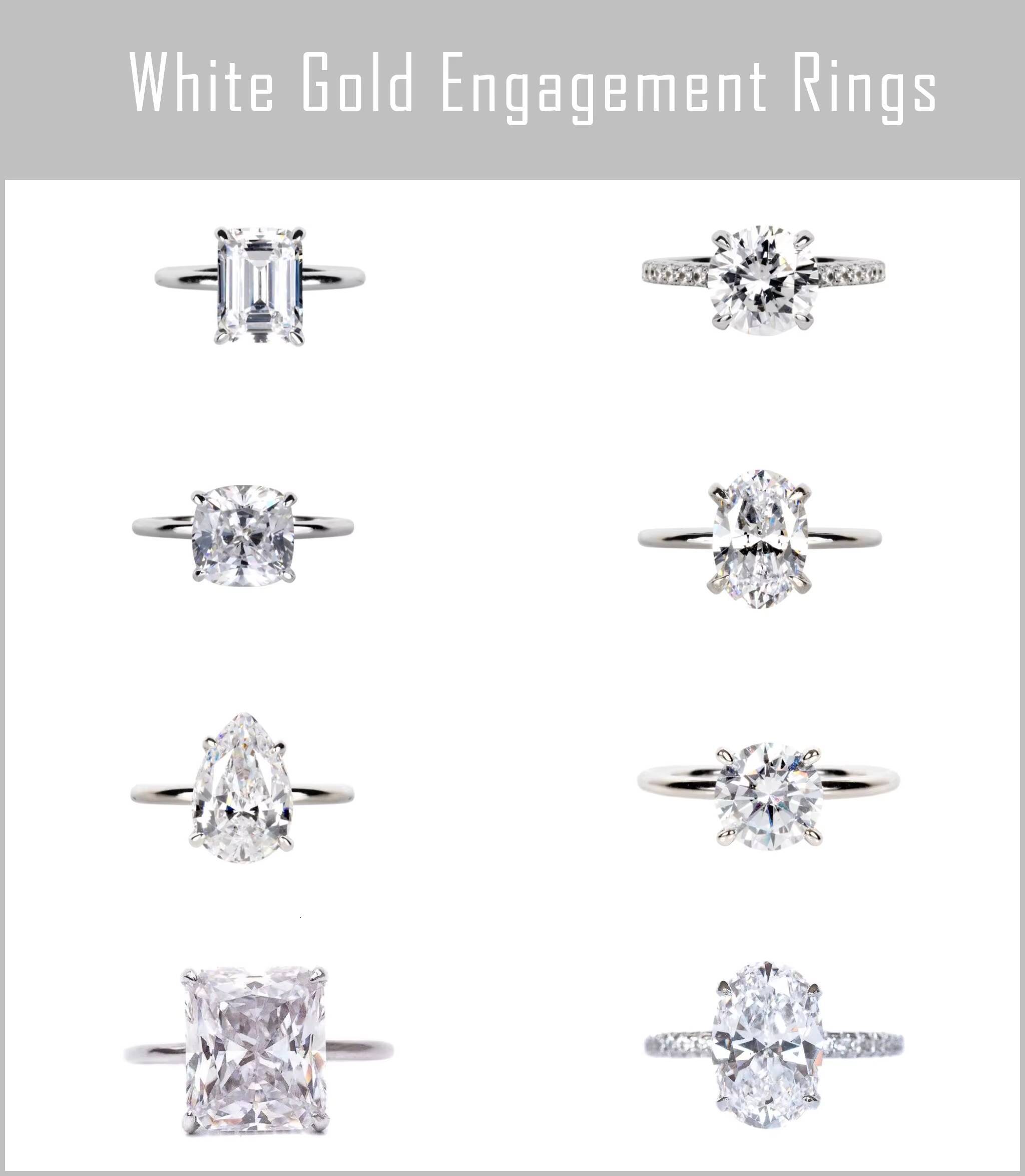 ZUANFO D VVS Radiant Cut Engagement Ring in 14k Solid Gold GRA Certified 2CT Moissanite Solitaire Diamond Ring for Women