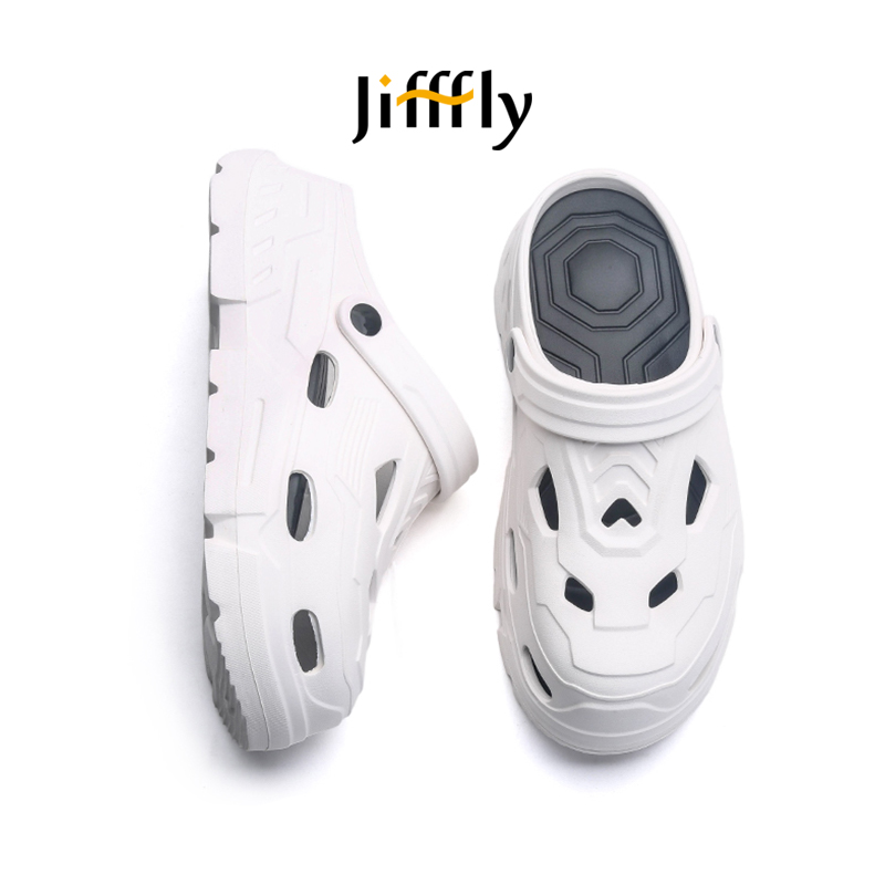 Jifffly Men's Summer Outdoor Slippers - Non-Slip Durable Canvas Flip Flops for Beach