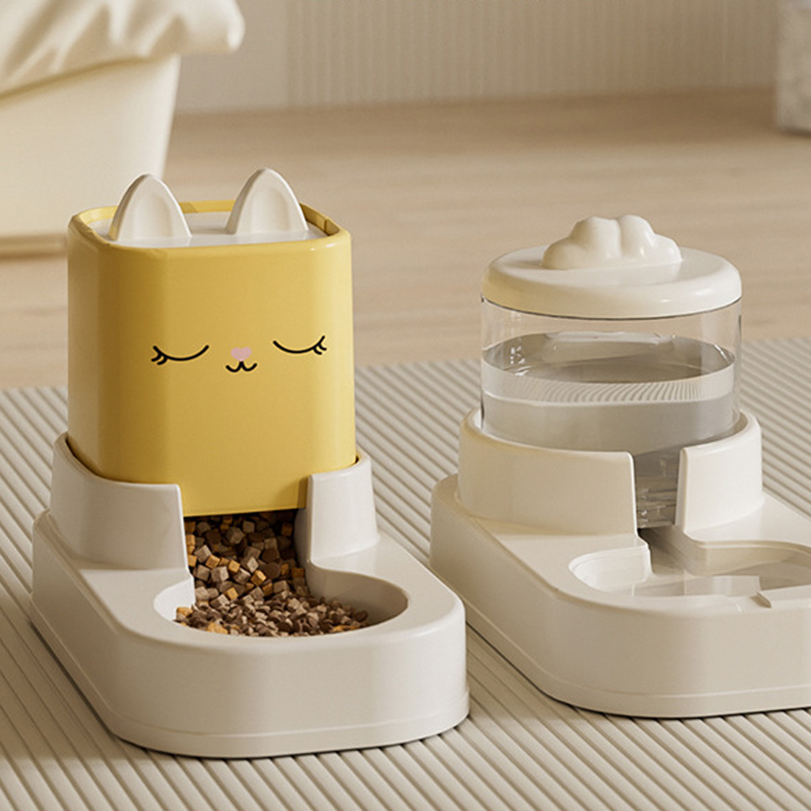 Cat Bowl Dog Bowl Automatic Feeder Cat Food Bowl Bowl Double Bowl Drinking Bowl Integrated Source Manufacturer