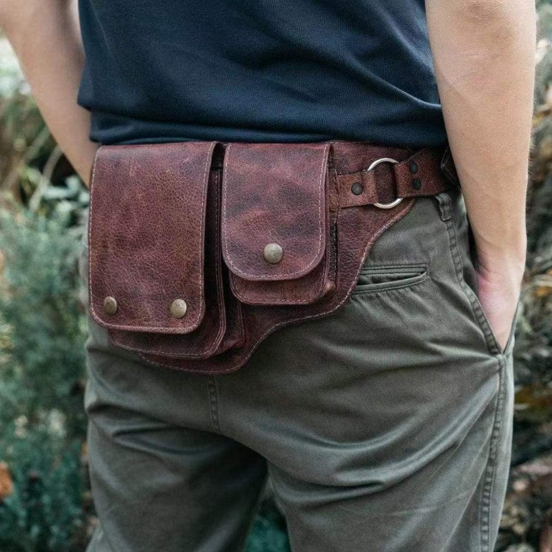 Unisex Medieval Style Waist Pouch - Vintage Retro Niche Accessory