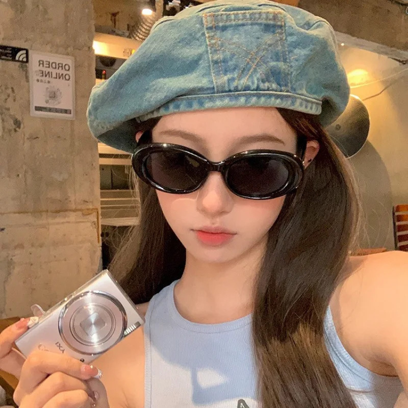 Spring Summer Denim Beret Cap for Women Outdoor Travels Berets Girls Gorra Inglesa Hombre Sombreros De Mujer 250729