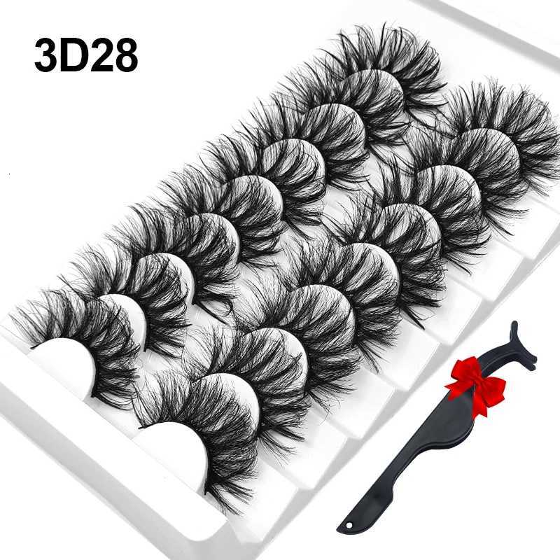 Dramatic Volume ZD Mink Fake Eyelashes 5D Curlety Free Vegan Dense Fluffy False Eye Lashes Silk Cat Eye Cilias Z250730