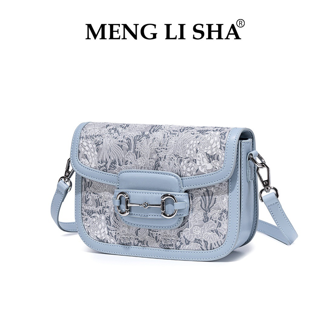 2025 Spring Summer New Niche National Style Embroidered Shoulder for Work Commute Textured Handbag Women's Crossbody Bag ddmymoon
