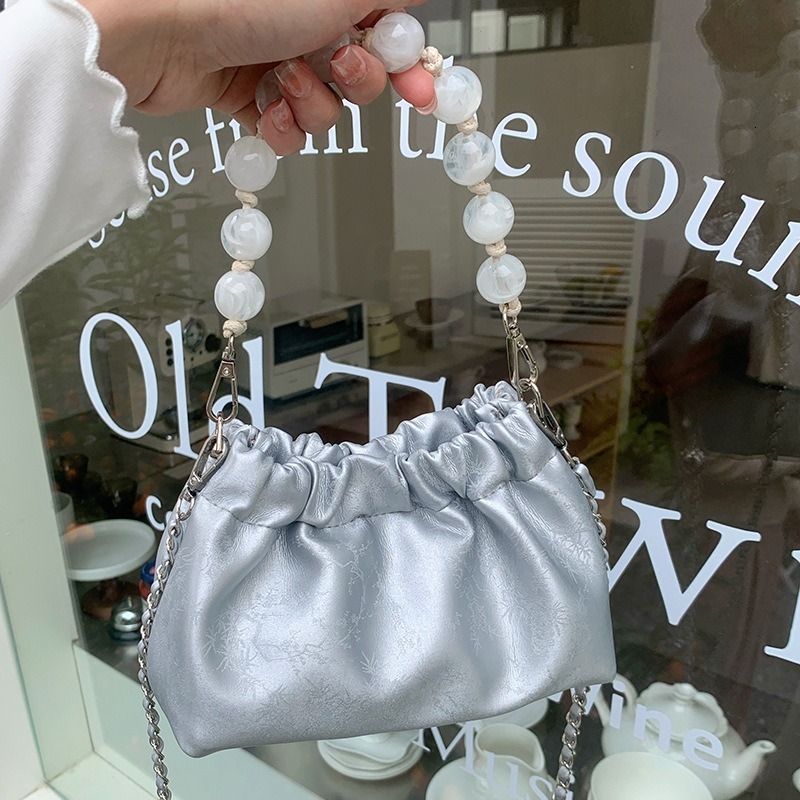 Designer Luxury Bag Bag 2025 New Chinese Style Ink Painting Wrinkled Chain Small Bag Cloud Bag Spring Summer New Niche Handbag Crossbody Bag Tote Bag