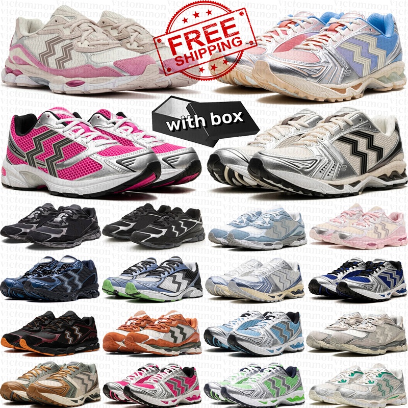 free shipping designer running shoes mens sneakers women Asic trainers Black White Pink Casual jogging walking shoe with box