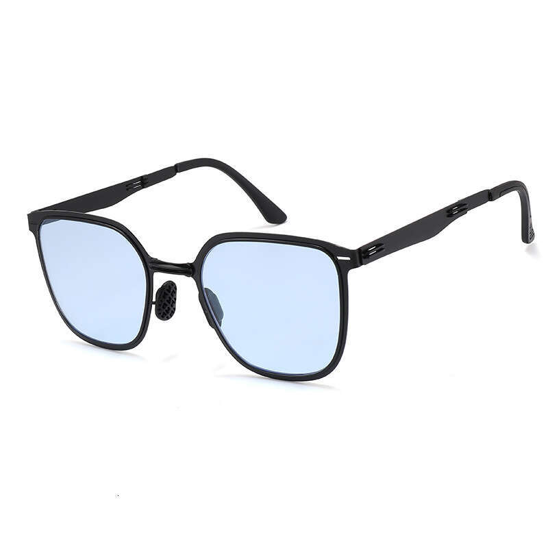 DHcollections 2025 Foldable Square Sunglasses - UV400 Protection, Metal Frame, Portable & Stylish for Men/Women (7 Trendy Colors)