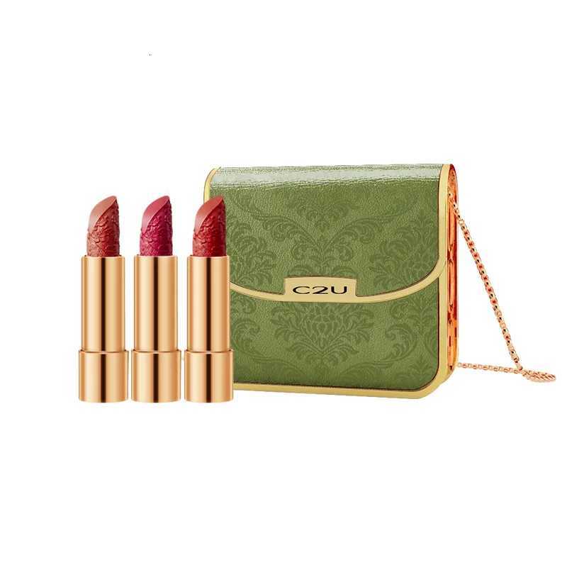 Private Label Lipstick Custom Matte Makeup Korean Lipstick Set Long-Lasting Lip Stick 3 In 1 Case G250729