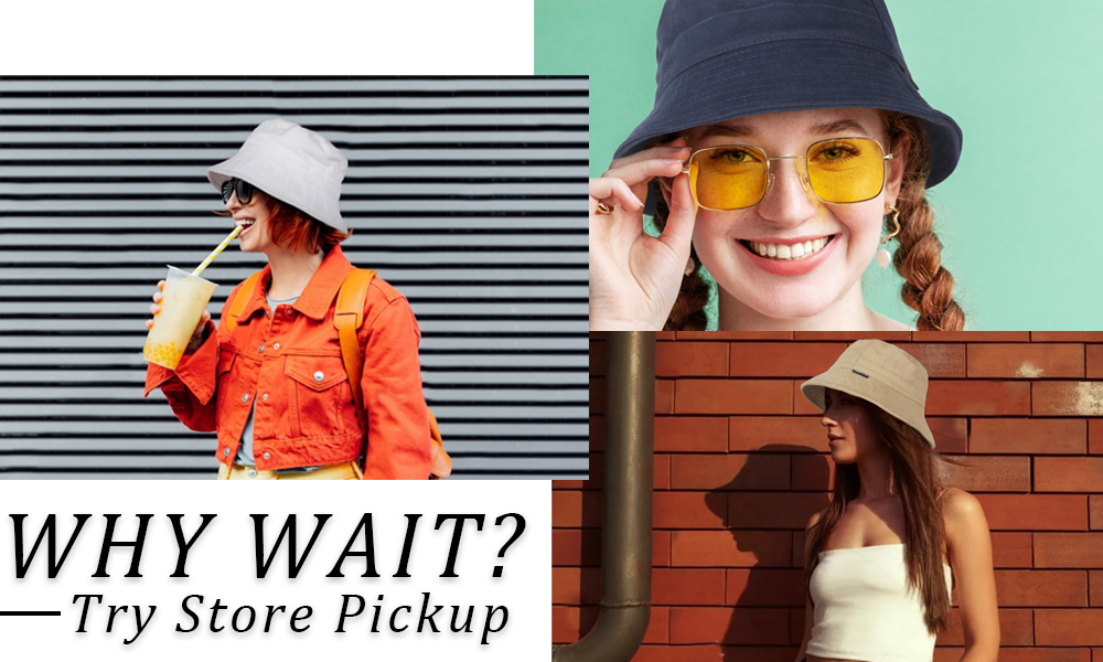 Trendy Bucket Hats for Men Women Cotton, Plain Fisherman Sun Hat Summer Cap Outdoor