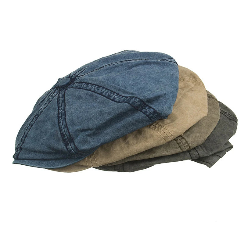 Painter Denim Material Star Anise Berets Unisex sboy Hat Mens High Quality Womens Model Catwalk Golf Outdoor Caps BL04 250729