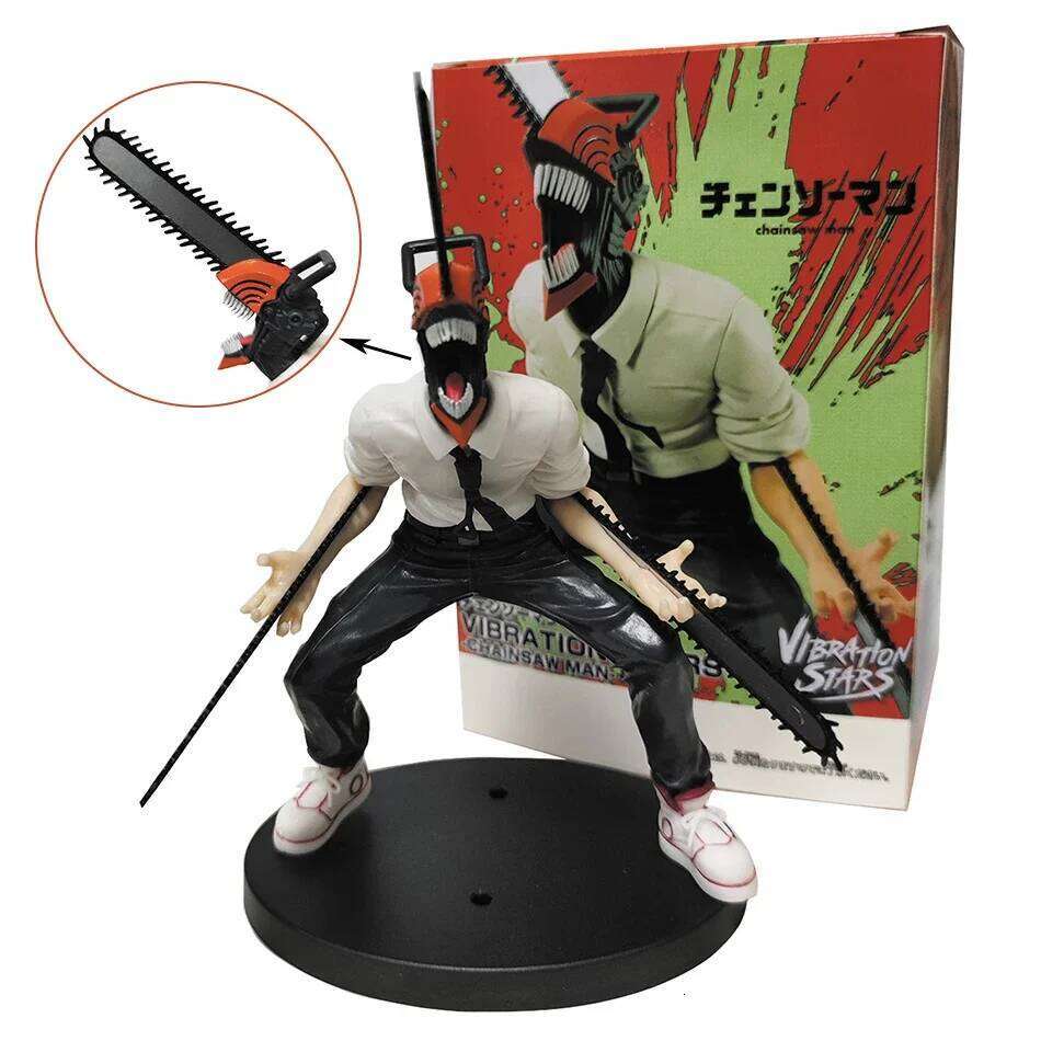 18cm Anime Denji Action Figure Chainsaw Man Power Figurine PVC Adult Collection Model Doll Toy