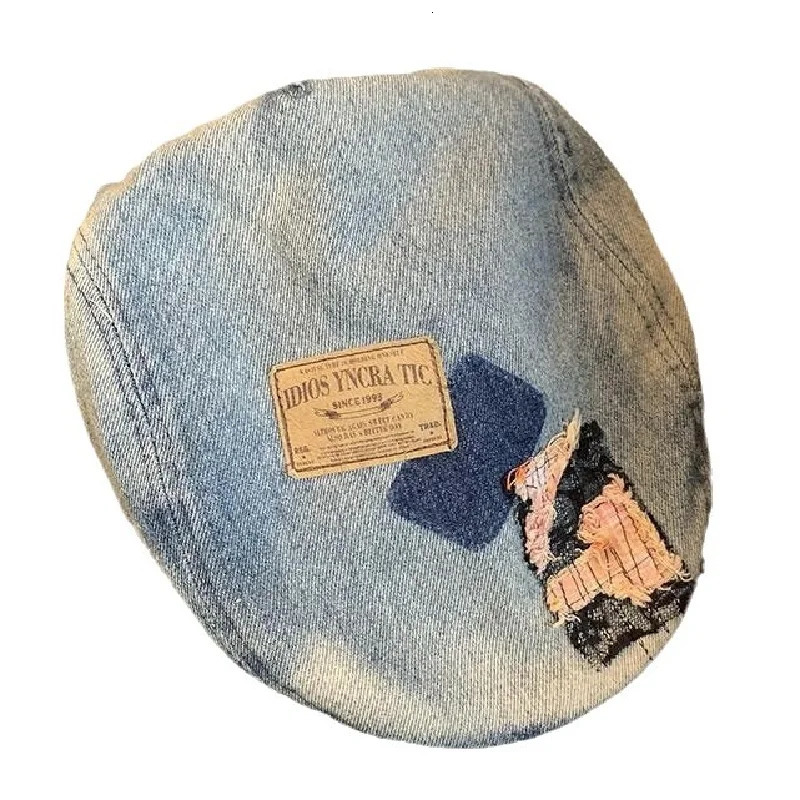 Denim sboy Cap Womens Cowboy Octagonal Hats Ladie Caps Retro Gatsby Hats Hip Hop Berets Cabbie Apple Beret For Male Gorras 250729