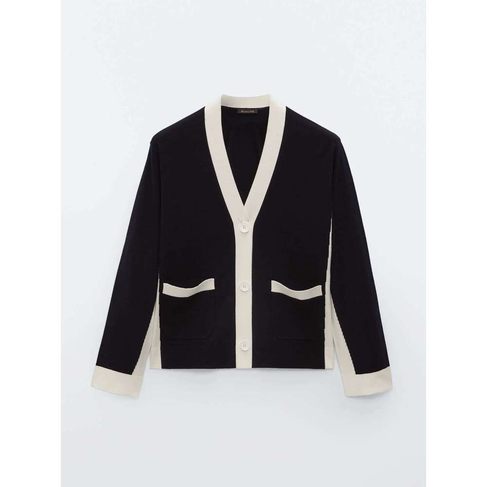 Ethereal MD 2025 Massidutti Autumn New Style Of Fashion Patchwork Knitted Women's Casual Top Cardigan 250728