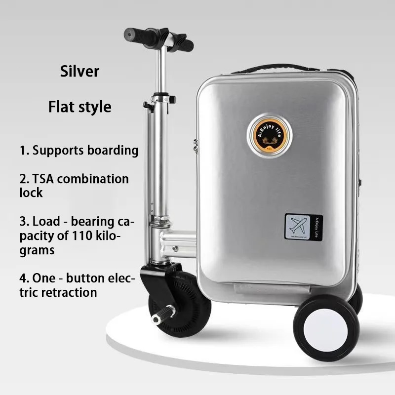 Electric Luggage Rideable Mobility Scooter Trolley Case Chassis Riding 20 inch suitcase travel case Boardable Smart Electric Car Case