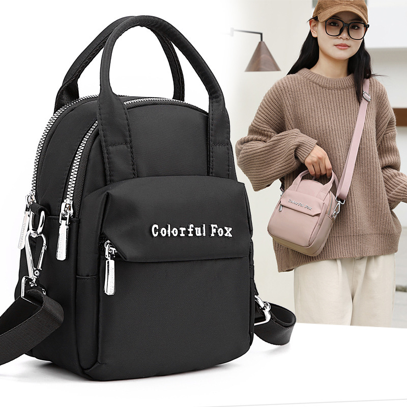 Colorful Fox New Women's Fashion Trend Single Shoulder Multi-layer Phone Coin Purse Water-resistant Small Bag ddmymoon