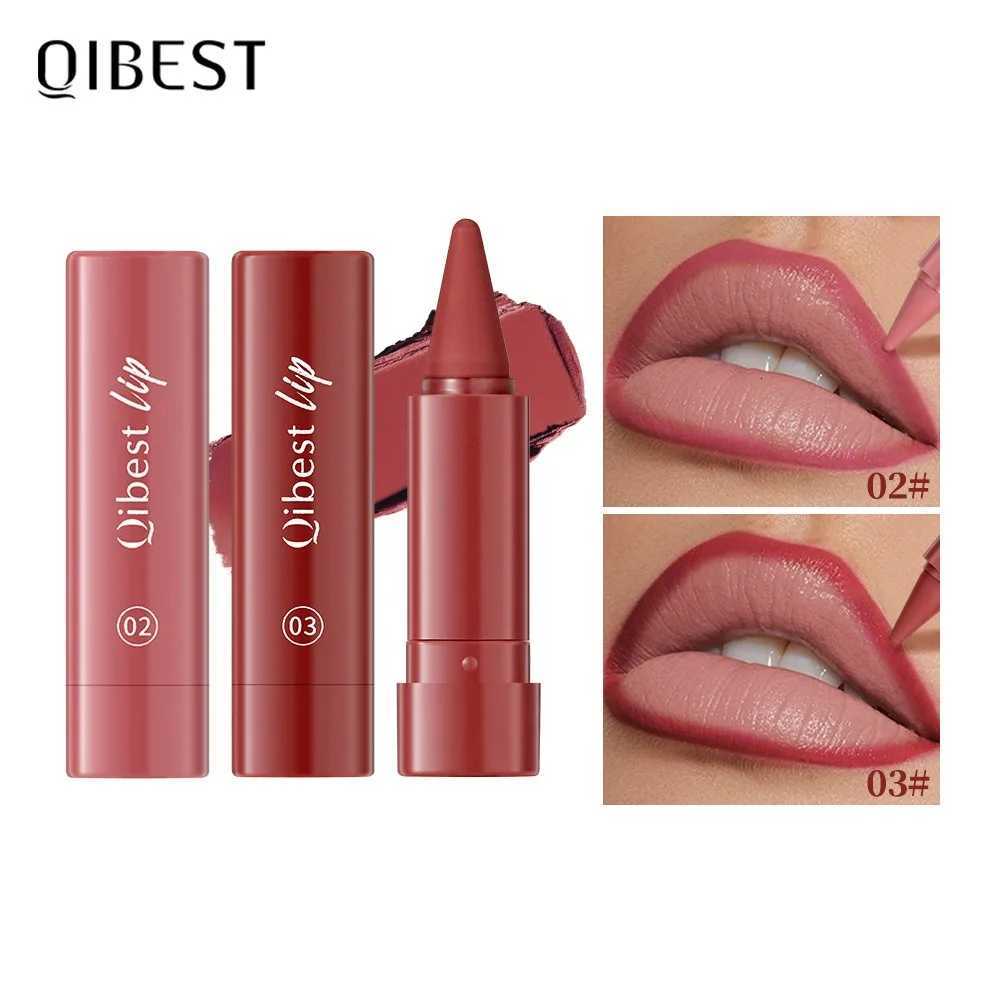 Velvet Matte Dark Brown Lipstick Twist Up Lip Liner Waterproof Sexy Red Contouring Tint Lip Liner Crayon G250729