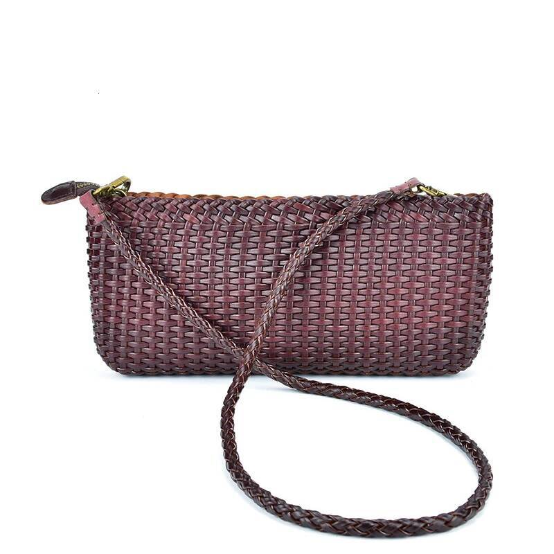 Designer Crossbody Bags For Women High Quality Genuine Leather Woven Shoulder Bag 2025 New In Fashion Chic Clutch Purse
