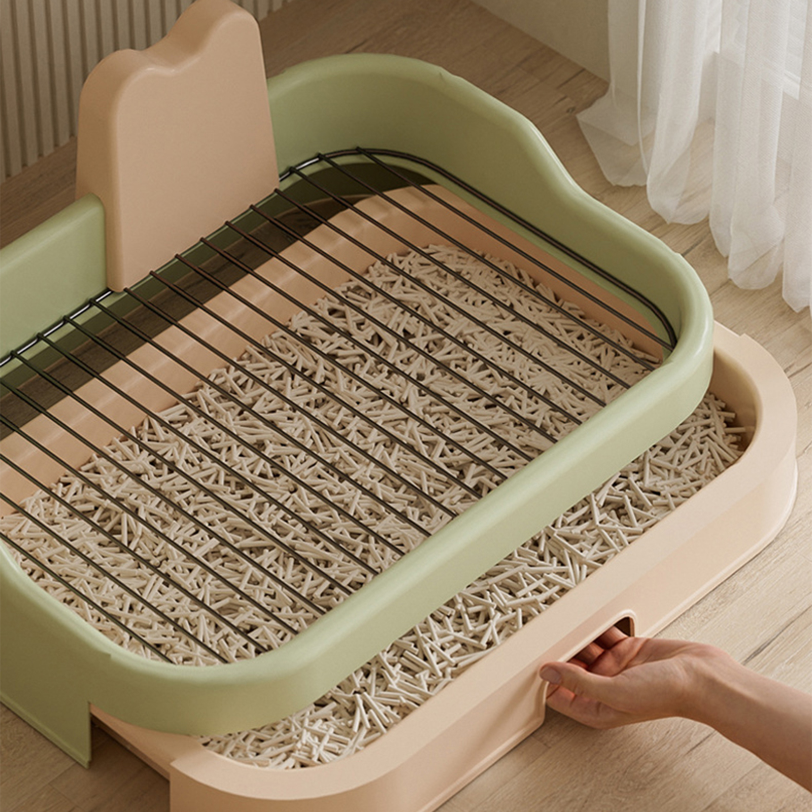 Dog toilet large dog oversized high fence iron mesh flat plate anti stepping urine splashing easy to clean toilet bowl manufacturer wholesale