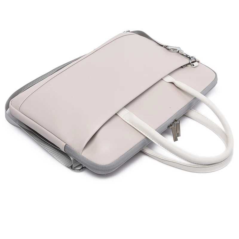 16 Inch Laptop Sleeve Bag Notebook Case PU Pouch for MacBook Air Pro 13.3 14 15.6 Inch Dell Shoulder Handbag Briefcases y250730
