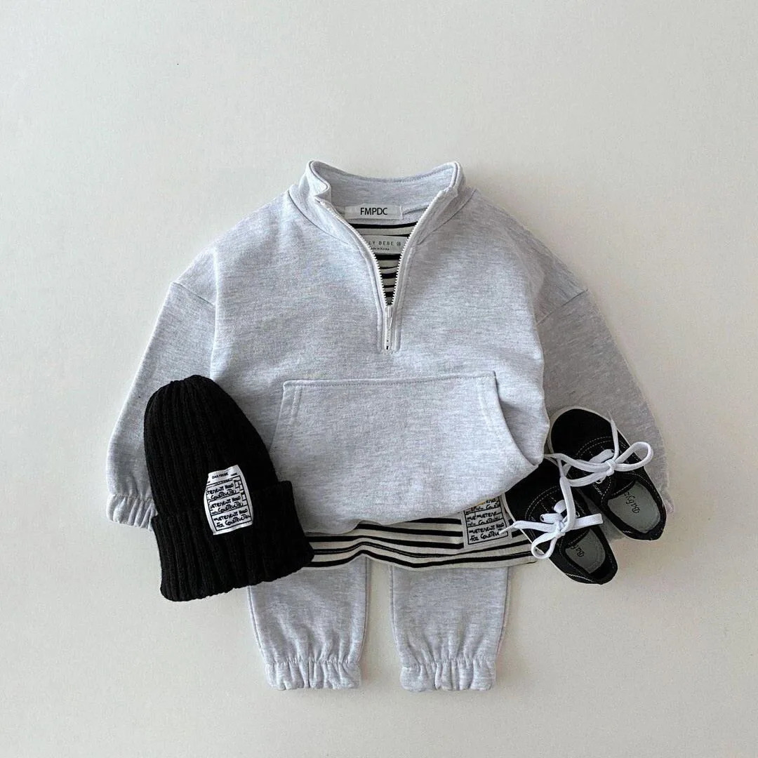 Spring Autumn Baby Boys Girls Clothes Children Toddler Fashion Costume Kids Tracksuits Letter Hoodies Jacket Pants 2Pcs Sets 250729