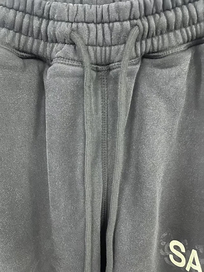 Washed Blue Pants Men Woman Streetwear Drawstring Joggers Sweatpants 2025 New Trousers Oversize L251015