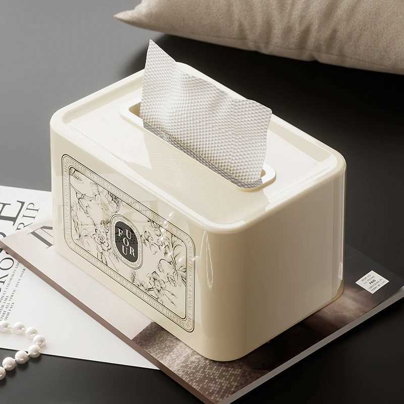 tissue box living room light luxury home dining table creative cute art advanced sense tea table decoration paper box XJ250730