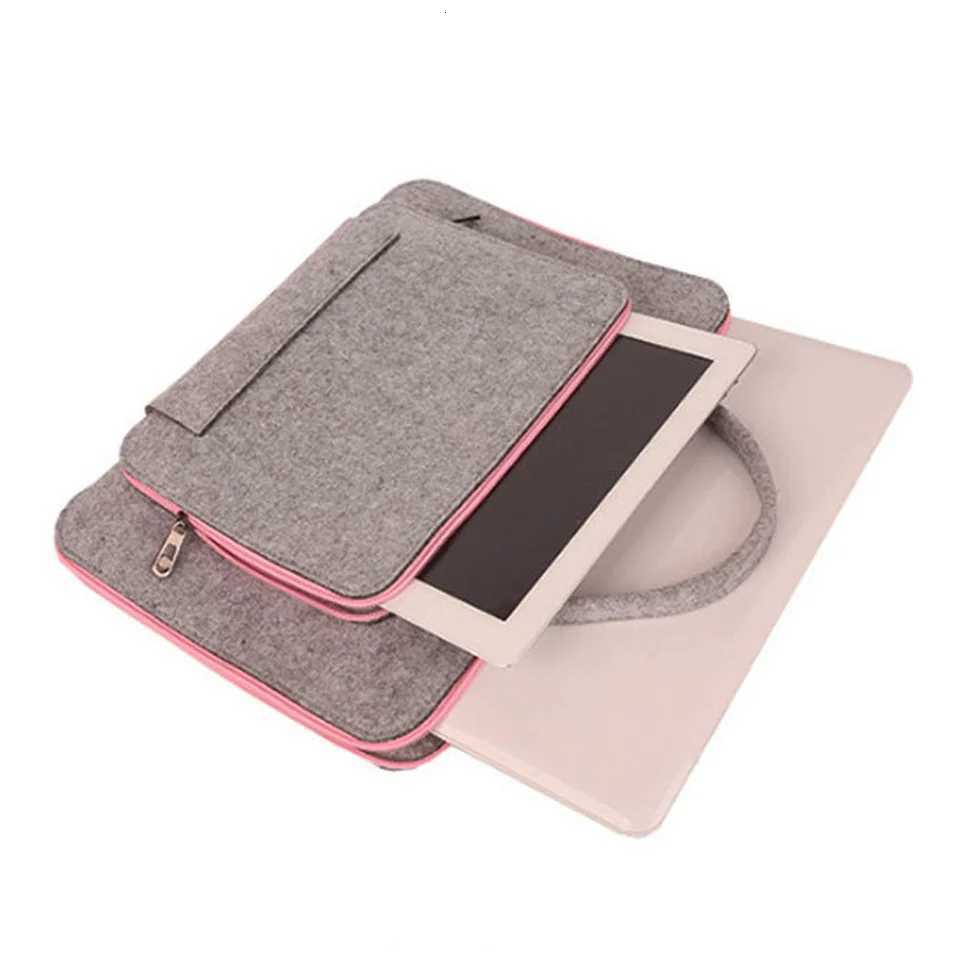 11-15 Inch Wool Felt Laptop Sleeve Bag Briefcase Handbags for iPad Book Pro Notebook Wear-resistant Notebook Liner Package y250730