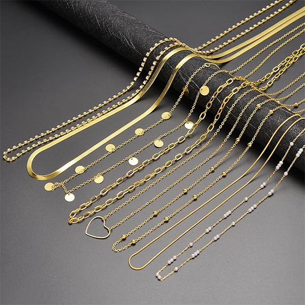 8Pcs Waist Belly Chain 18K Gold Plated CZ Heart Pearl Snake Bead Sequin Paperclip Belly Chain Summer Beach Sexy Body Chains Jewelry Accessories for Wo