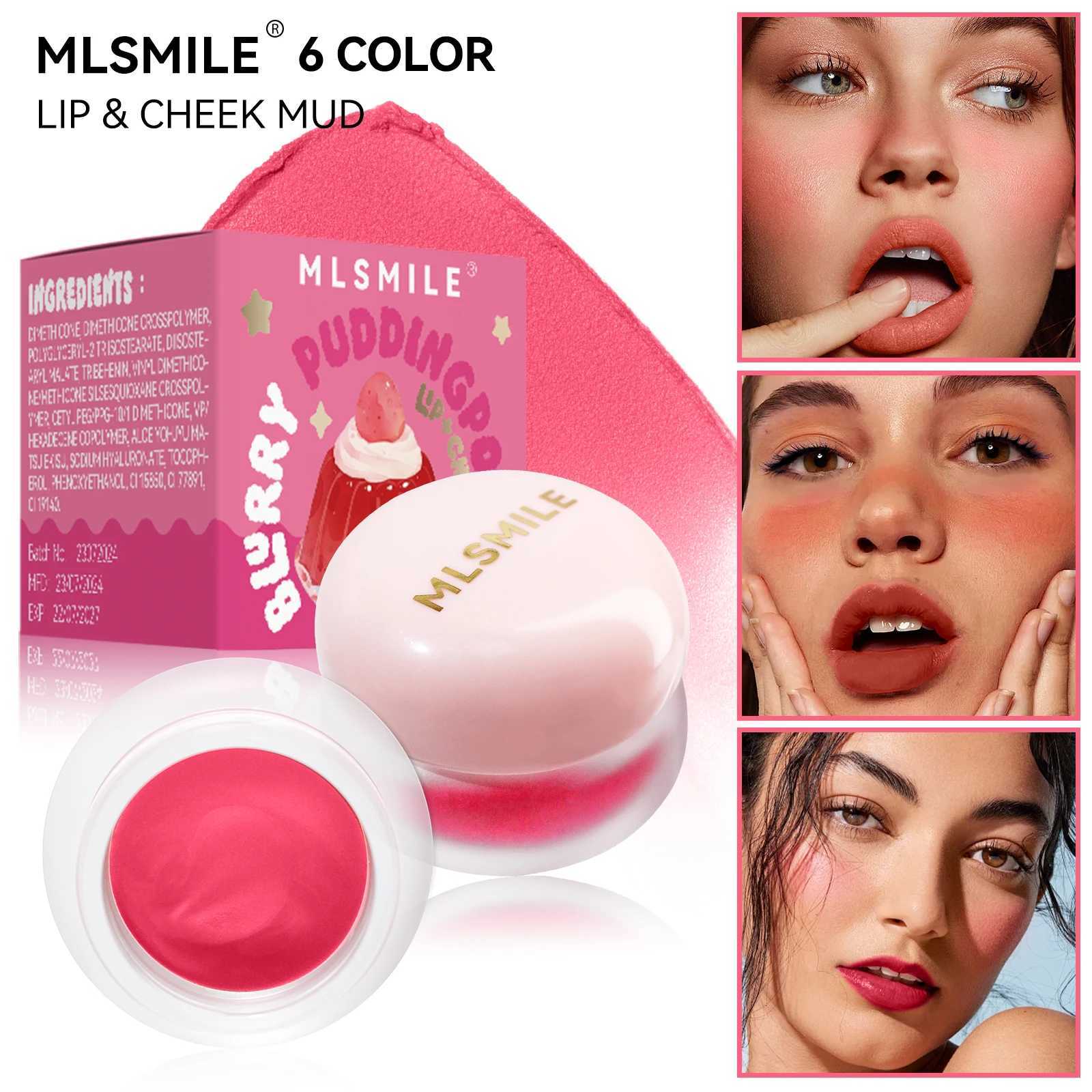 Matte Lip Mud Blush Multipurpose Makeup Waterproof Clay Lipstick Longlasting Non-stick Cup Red Lip Tint Pigment Mousse Cosmetics G250729
