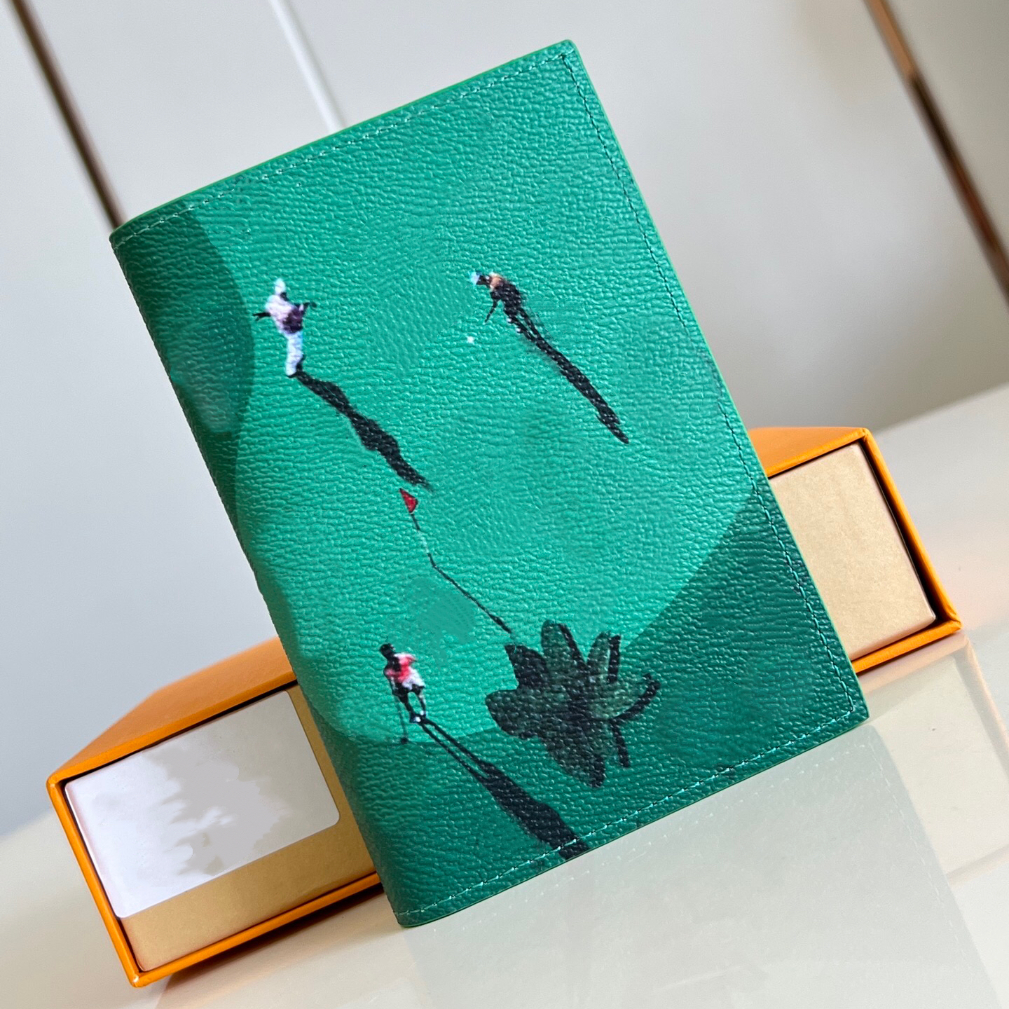 Top Quality Card Holder Wallets Cardholder Holder Designer Coin Purses Passport Set Bags Clip Pocket Walle Pocket Sports Scene Cherry Gift Box Assembly