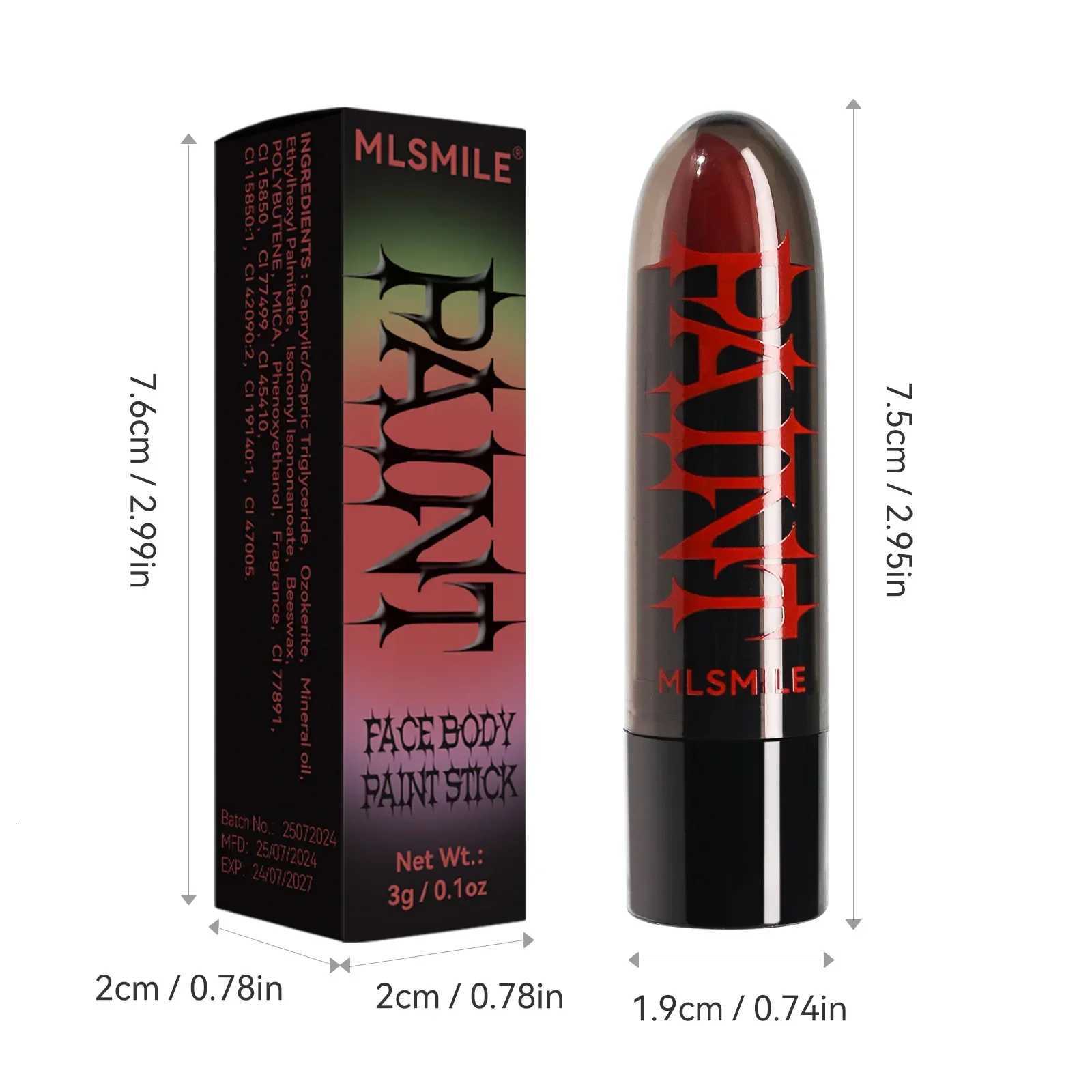 Halloween Matte Lipstick Dark Black Vampire Olive Green Creative Halloween Makeup Face Body Painting G250729