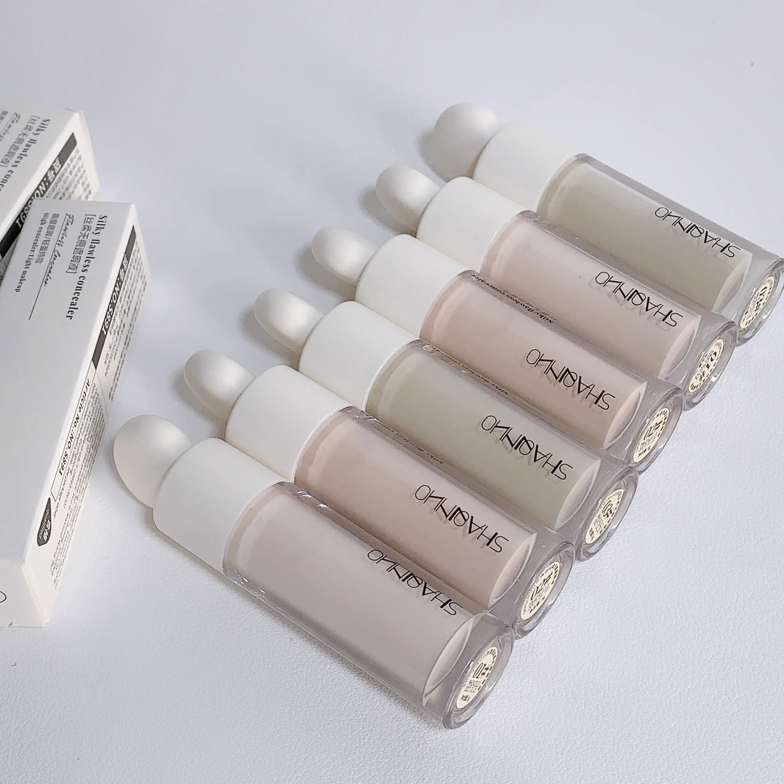 3 Colors Silky Concealer Cover Acne Marks Spots Dark Eye Circles Face Brightening Skin Whitening Concealer 250730