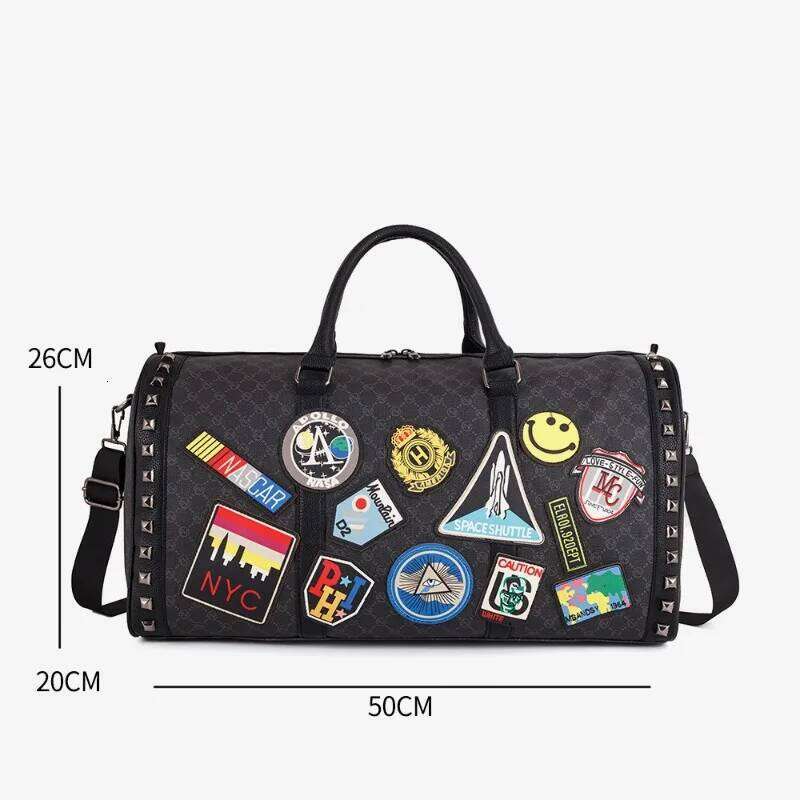 2025 New Badge Travel Totes Top-Handle With Shoulder Strap Large Capacity Handbag Men Fashion Crossbody Bags Bolsos