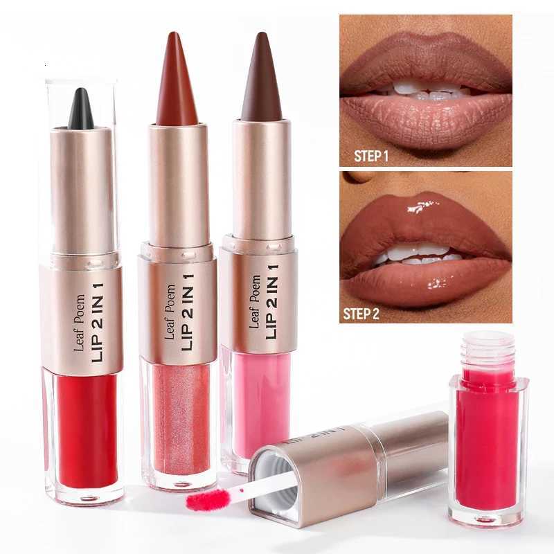 100% Authentic Product Tapered Lip Liner Lipstick Pen Matte Black Brown Velvet Lipstick Outline Contour Lipliner Water Mirror Moisturizing Lipgloss G2
