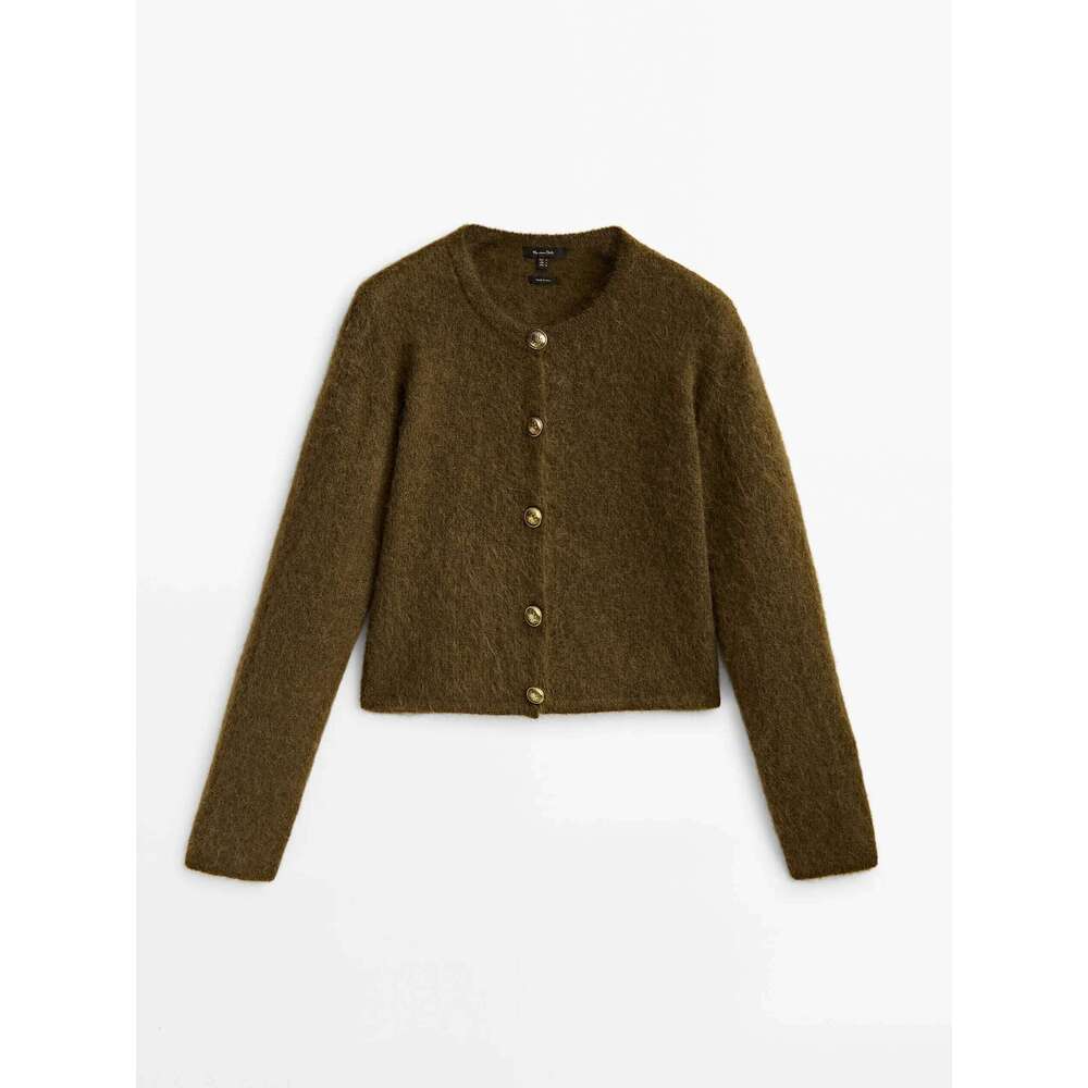 Ethereal MD 2025 Massidutti Spring New Style Of Ladies Casual All Fit Temperament Soft Waxy Texture Knit Sweater Cardigan 250728