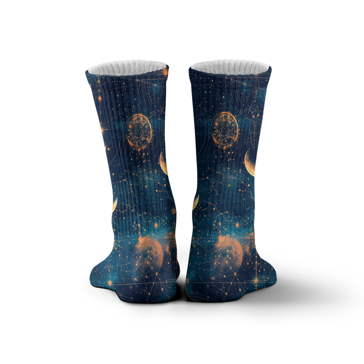 Celestial Moon Star Map Unisex Tube Socks C104