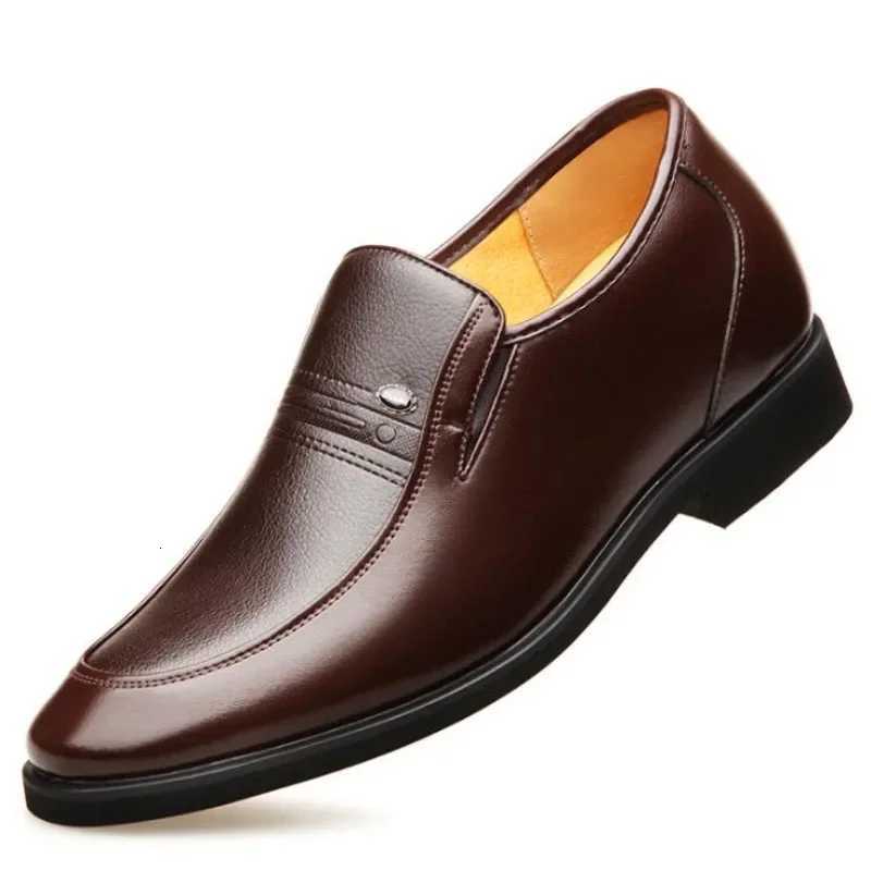 6 cm Increased Men Formal Shoes Hidden Heel Mens Wedding Oxfords Heighten Tall M Dress Leather Footwear 2024 Y250730