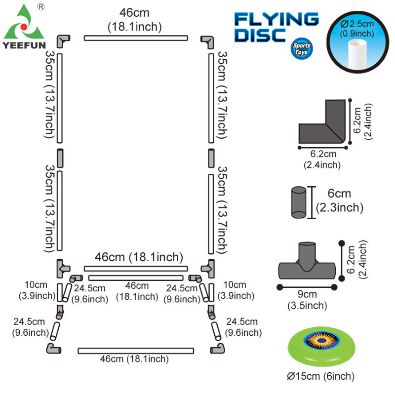 Durable Frisbee Rack for Flying Disc Games - Portable Sports Storage