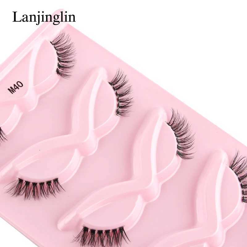 3/5 Pairs Half Lashes Cat Eye Natural Long Full Strip Lashes Makeup Tools Extension Faux Eyelashes False Eyelashes Z250730