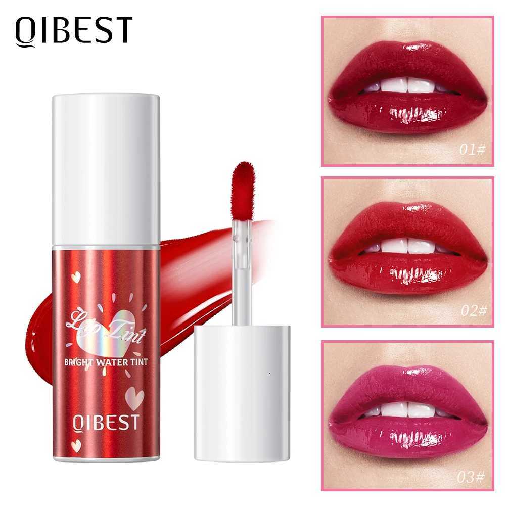 100% Mirror Lip Glaze Water Lip Gloss Sexy Red Lip Tint Liquid Lipstick Long-lasting Moisturizing Natural Beauty Lips Cosmetics G250728